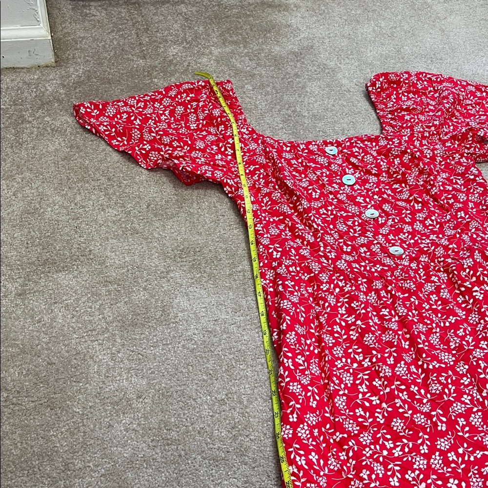 NWT luxology | floral jumpsuit | Small Smocked back - Picture 13 of 14